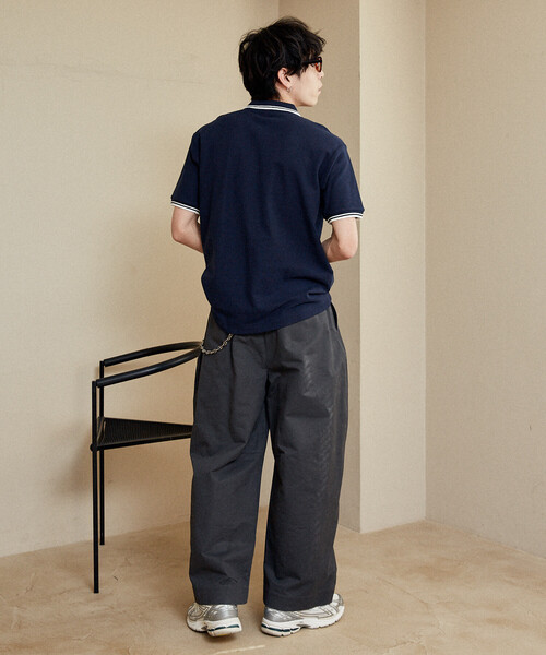 U.S. POLO ASSN.（ユーエスポロアッスン）の「U.S. POLO ASSN. × PUBLUX/ユーエスポロアッスン 別注 ワンポイント 刺繍 鹿の子 ポロシャツ　限定展開（ポロシャツ・メンズ・ネイビー/ライトグレー/ホワイト/ブラック/チャコールグレー/ブラウン・SMALL/LARGE/MEDIUM）」の13枚目の写真