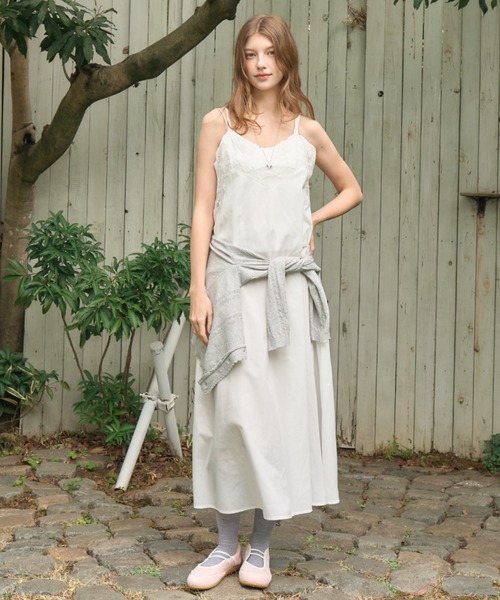 Birthday room(バースデイルーム)の「ブロードレースキャミワンピース/Broad lace camisole dress(ワンピース・レディース・ホワイト・FREE)」の1枚目の写真