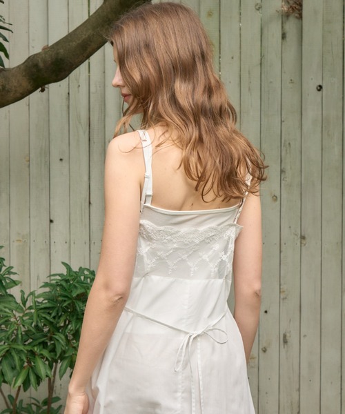 Birthday room(バースデイルーム)の「ブロードレースキャミワンピース/Broad lace camisole dress(ワンピース・レディース・ホワイト・FREE)」の2枚目の写真