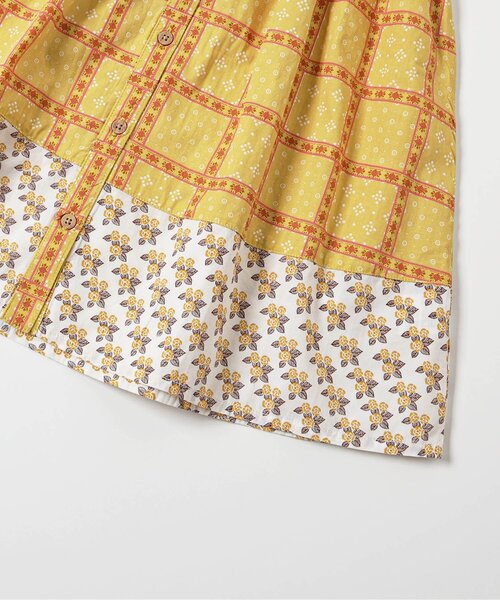 Seraph（セラフ）の「エスニック柄ワンピース（ワンピース・キッズ・マスタード/ブルー・80/90/100/110/120/130/140）」の6枚目の写真