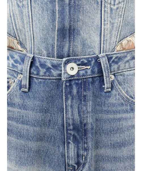 GYDA(ジェイダ)の「2WAYデニムチェーンロンパース(つなぎ/オールインワン・レディース・ブルー/その他2/ライトブルー・MEDIUM/SMALL)」の13枚目の写真