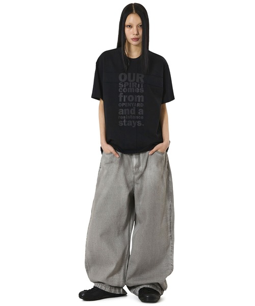 OY(オーワイ)の「『OY/オーワイ』RESISTANCE CROSS PATCH TEE/レジスタンスクロスパッチTシャツ(Tシャツ/カットソー・メンズ・ホワイト/ブラック・L/M)」の8枚目の写真