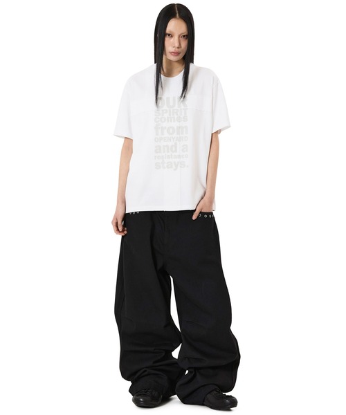 OY(オーワイ)の「『OY/オーワイ』RESISTANCE CROSS PATCH TEE/レジスタンスクロスパッチTシャツ(Tシャツ/カットソー・メンズ・ホワイト/ブラック・L/M)」の16枚目の写真