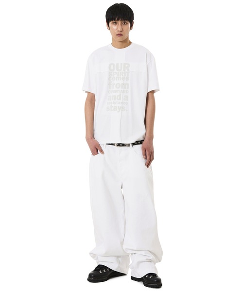 OY(オーワイ)の「『OY/オーワイ』RESISTANCE CROSS PATCH TEE/レジスタンスクロスパッチTシャツ(Tシャツ/カットソー・メンズ・ホワイト/ブラック・L/M)」の14枚目の写真