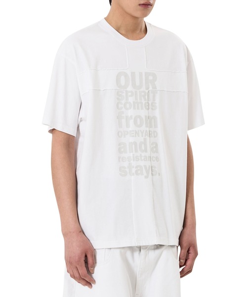 OY(オーワイ)の「『OY/オーワイ』RESISTANCE CROSS PATCH TEE/レジスタンスクロスパッチTシャツ(Tシャツ/カットソー・メンズ・ホワイト/ブラック・L/M)」の12枚目の写真