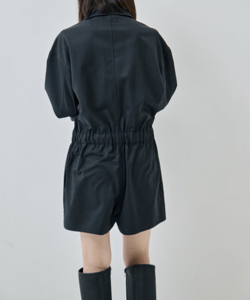 LOEFF（ロエフ）の「[LOEFF/ロエフ]LF TW AIO SRT（つなぎ/オールインワン・レディース・ダークグレー/ダークブラウン・1）」の8枚目の写真