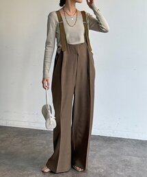 DouDou（ドゥドゥ）の「【WEB限定】ツイルサロペット（つなぎ/オールインワン）」