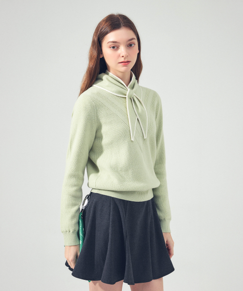 LORDLOAR(ロードロアル)の「マフラー プルオーバー 防風ニット L/KHAKI(ニット/セーター・レディース・その他・SMALL/MEDIUM/LARGE)」の2枚目の写真