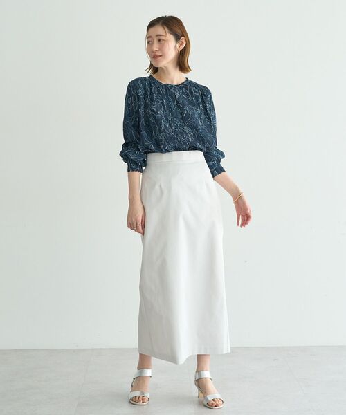 YECCA VECCA（イェッカヴェッカ）の「ロングナロースカート（スカート・レディース・ブラック/グレイッシュベージュ・S/M）」の21枚目の写真