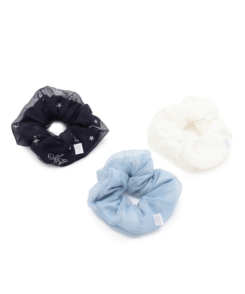 mezzo piano Junior(メゾピアノジュニア)の「音符シリーズチュールシュシュ(その他ヘアアクセサリー・キッズ・サックスブルー/オフホワイト/ネイビー・F)」の6枚目の写真