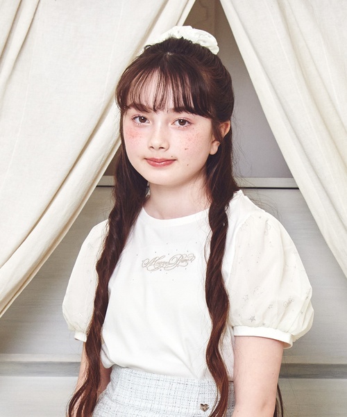 mezzo piano Junior(メゾピアノジュニア)の「音符シリーズチュールシュシュ(その他ヘアアクセサリー・キッズ・サックスブルー/オフホワイト/ネイビー・F)」の13枚目の写真