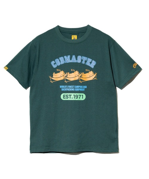 COBMASTER(コブマスター)の「COBMASTER/コブマスター T/C 度詰め天竺 ベーシックTEE《ハンモックベアー》(Tシャツ/カットソー・メンズ・ブラック/ダークグリーン/ブルー/オートミール・MEDIUM/LARGE/X-LARGE)」の5枚目の写真