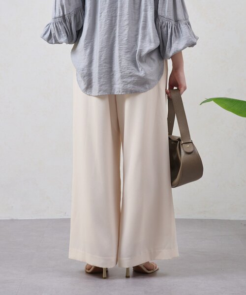 Jena espace merveilleux（ジェナ　エスパスメルヴェイユ）の「ジョーゼットキャタピラーパンツ（その他パンツ・レディース・ブラック/アイボリー/ベージュ・FREE）」の8枚目の写真