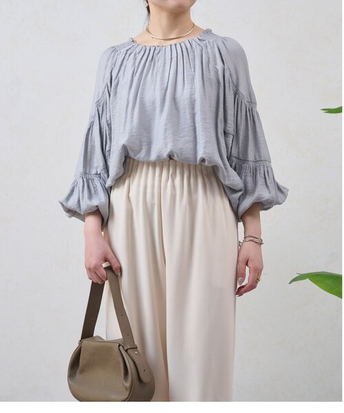 Jena espace merveilleux（ジェナ　エスパスメルヴェイユ）の「ジョーゼットキャタピラーパンツ（その他パンツ・レディース・ブラック/アイボリー/ベージュ・FREE）」の15枚目の写真