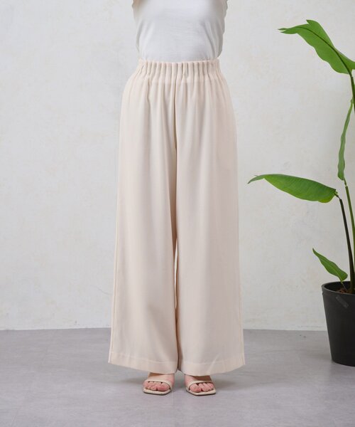 Jena espace merveilleux（ジェナ　エスパスメルヴェイユ）の「ジョーゼットキャタピラーパンツ（その他パンツ・レディース・ブラック/アイボリー/ベージュ・FREE）」の16枚目の写真