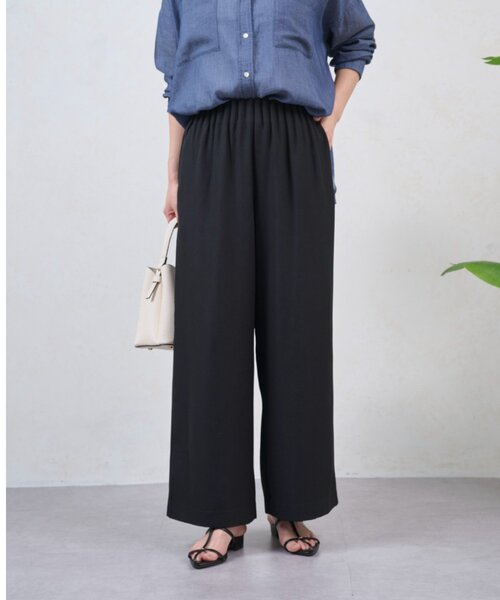 Jena espace merveilleux（ジェナ　エスパスメルヴェイユ）の「ジョーゼットキャタピラーパンツ（その他パンツ・レディース・ブラック/アイボリー/ベージュ・FREE）」の21枚目の写真