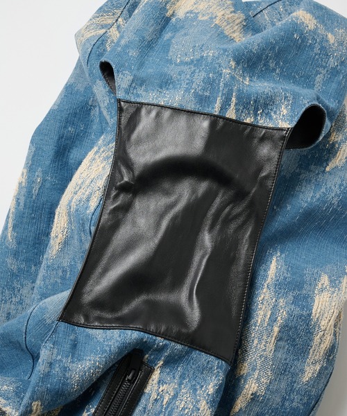 TAAKK（ターク）の「【TAAKK/ターク】Denim Bag (Middle)（ショルダーバッグ・メンズ・インディゴブルー/ブラウン・FREE）」の11枚目の写真