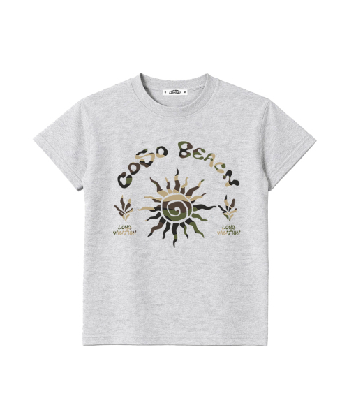 COSO(コソ)の「CCカラーアートワーククロップTシャツ(ライトグレー)(Tシャツ/カットソー・レディース・ライトグレー・SMALL/MEDIUM)」の2枚目の写真