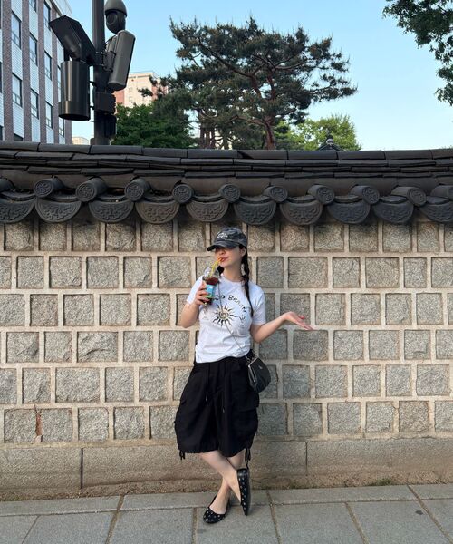 COSO(コソ)の「CCカラーアートワーククロップTシャツ(ライトグレー)(Tシャツ/カットソー・レディース・ライトグレー・SMALL/MEDIUM)」の5枚目の写真