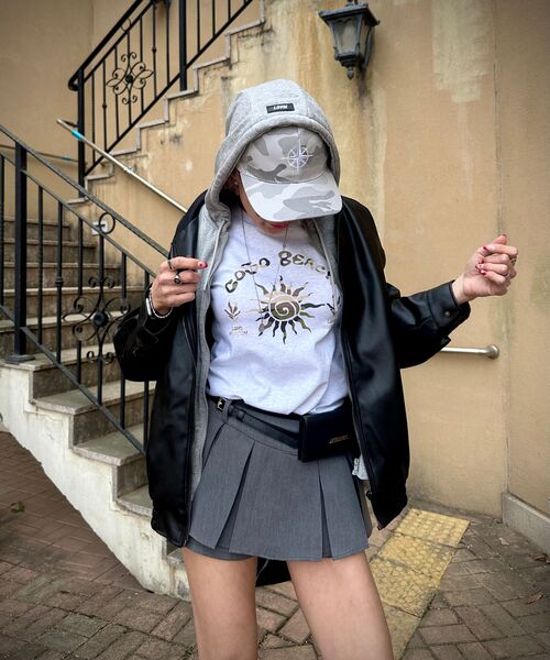 COSO(コソ)の「CCカラーアートワーククロップTシャツ(ライトグレー)(Tシャツ/カットソー・レディース・ライトグレー・SMALL/MEDIUM)」の11枚目の写真