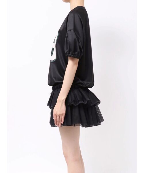 jouetie(ジュエティ)の「チュールフリルアメフトミニワンピース 夏服(ワンピース・レディース・ボルドー/オフホワイト/ブラック・MEDIUM)」の20枚目の写真