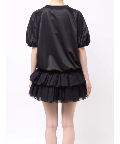 jouetie(ジュエティ)の「チュールフリルアメフトミニワンピース 夏服(ワンピース・レディース・ボルドー/オフホワイト/ブラック・MEDIUM)」の21枚目の写真