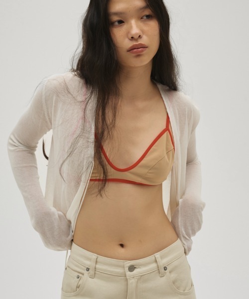 TODAYFUL(トゥデイフル)の「Piping Tulle Bratop(その他トップス・レディース・ベージュ/ブルー系その他・FREE)」の1枚目の写真