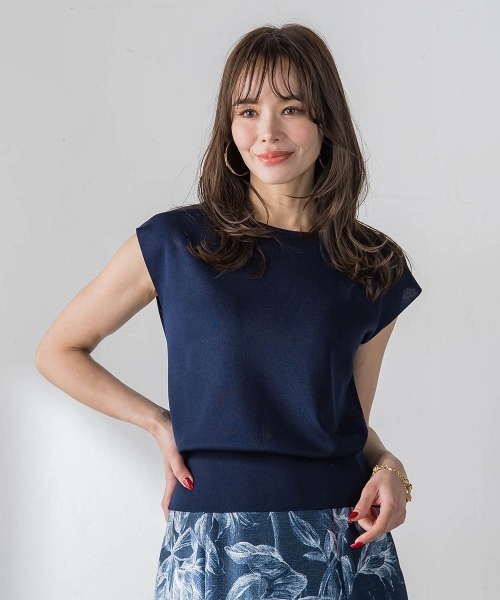 Viaggio Blu(ビアッジョブルー)の「LUCINDA前後2wayパールニット(ニット/セーター・レディース・ホワイト・M)」の21枚目の写真