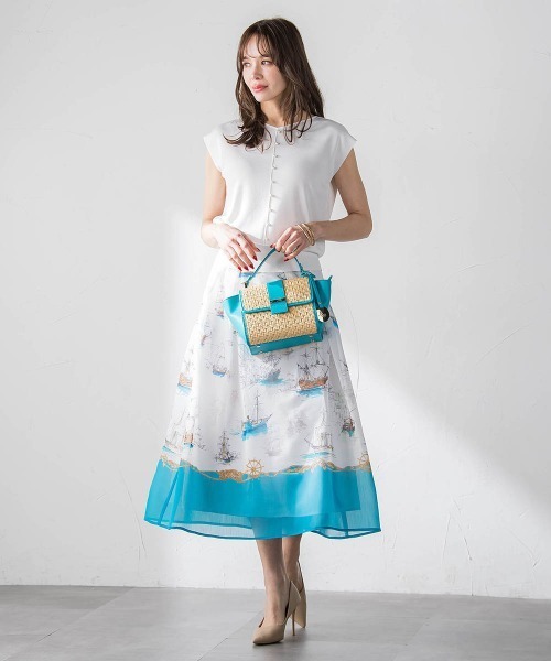 Viaggio Blu(ビアッジョブルー)の「LUCINDA前後2wayパールニット(ニット/セーター・レディース・ホワイト・M)」の11枚目の写真