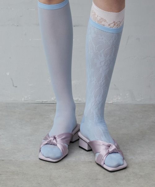 Rohwel（ローウェル）の「Soft Satin Twist Mule / ソフトサテンツイストミュール（サンダル・レディース・ホワイト/パープル/ブラック・LARGE/MEDIUM/SMALL）」の5枚目の写真