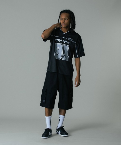 XLARGE（エクストララージ）の「XTRA FOOTBALL JERSEY（Tシャツ/カットソー・メンズ・ブラック/ネイビー/ホワイト・XL/L/M/S）」の12枚目の写真