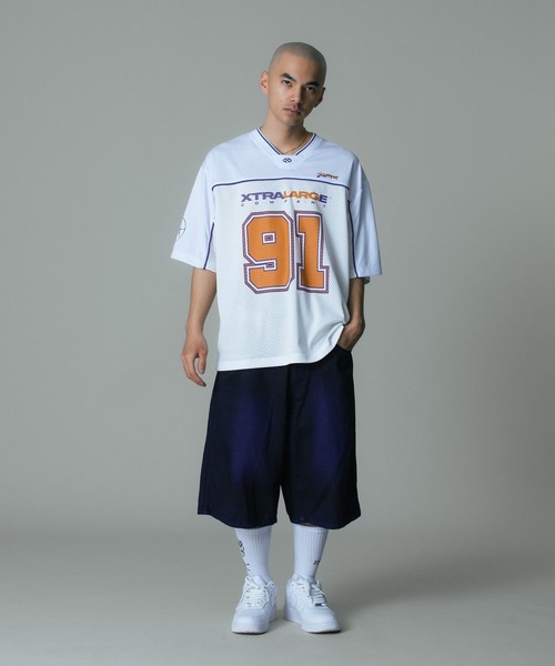 XLARGE（エクストララージ）の「XTRA FOOTBALL JERSEY（Tシャツ/カットソー・メンズ・ブラック/ネイビー/ホワイト・XL/L/M/S）」の7枚目の写真