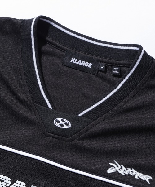 XLARGE（エクストララージ）の「XTRA FOOTBALL JERSEY（Tシャツ/カットソー・メンズ・ブラック/ネイビー/ホワイト・XL/L/M/S）」の5枚目の写真
