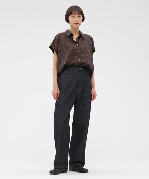 MARGARET HOWELL(マーガレットハウエル)の「POLKA DOT COTTON POPLIN(シャツ/ブラウス・レディース・ブラウン/オリーブ・2/1)」の12枚目の写真