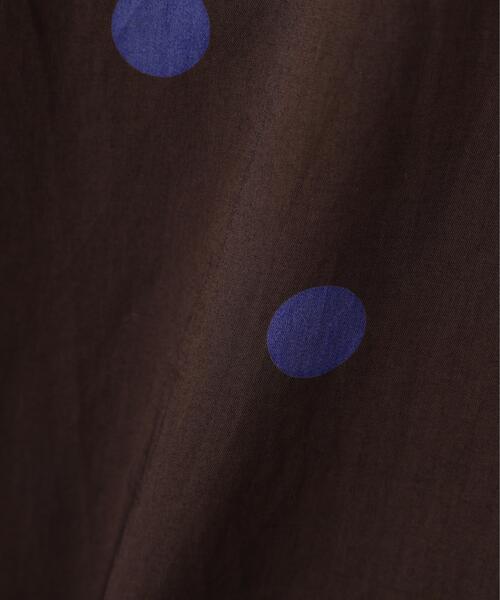 MARGARET HOWELL(マーガレットハウエル)の「POLKA DOT COTTON POPLIN(シャツ/ブラウス・レディース・ブラウン/オリーブ・2/1)」の5枚目の写真