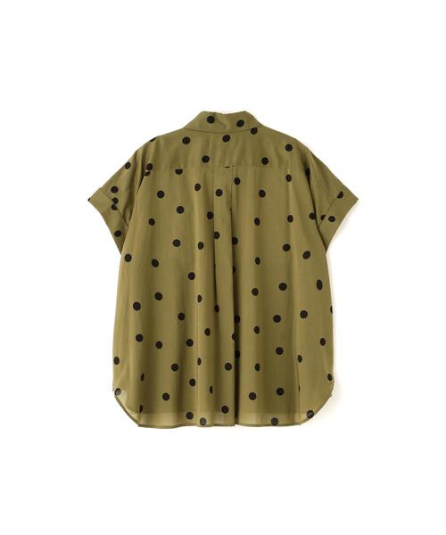 MARGARET HOWELL(マーガレットハウエル)の「POLKA DOT COTTON POPLIN(シャツ/ブラウス・レディース・ブラウン/オリーブ・2/1)」の9枚目の写真