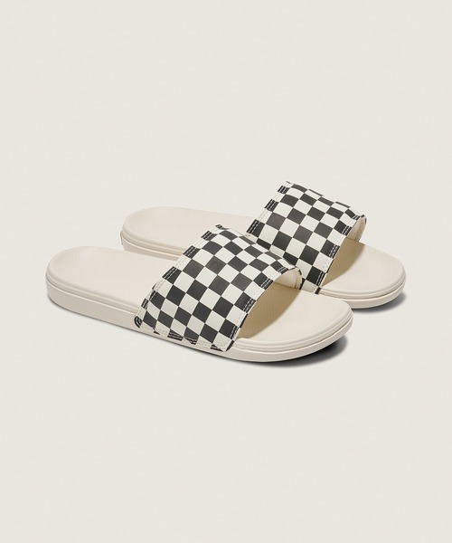 VANS(バンズ)の「ウィメンズ ラコスタ スライドオン サンダル / WM La Costa Slide-On (CHECKERB VN0A5HFER6R1(サンダル・レディース・ホワイト×ブラック・7/11/10/9/8)」の2枚目の写真