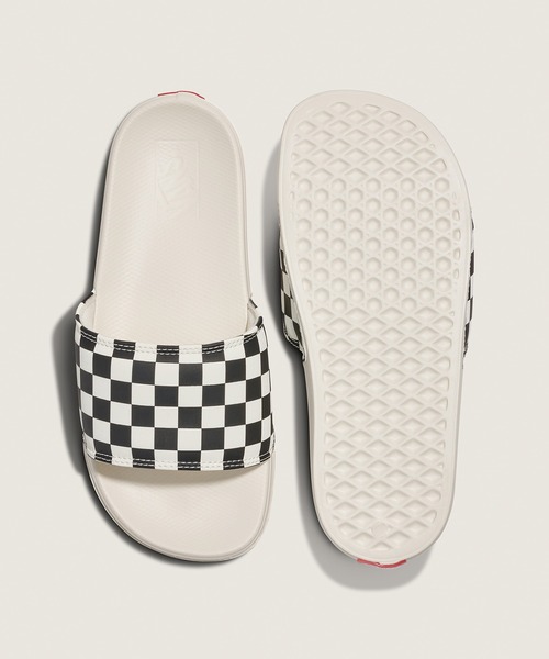 VANS(バンズ)の「ウィメンズ ラコスタ スライドオン サンダル / WM La Costa Slide-On (CHECKERB VN0A5HFER6R1(サンダル・レディース・ホワイト×ブラック・7/11/10/9/8)」の3枚目の写真