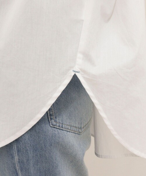 fredy emue(フレディエミュ)の「汗染み軽減加工COTTONオーバーシャツ(シャツ/ブラウス・レディース・ブルー系その他/サックスブルー/ブラウン系その他/オフホワイト・38)」の22枚目の写真