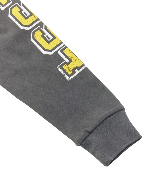 X-girl(エックスガール)の「FADED MIX LOGO L/S TEE(Tシャツ/カットソー・レディース・オリーブ/バーガンディー/ブラック・XL/L/M/S)」の4枚目の写真