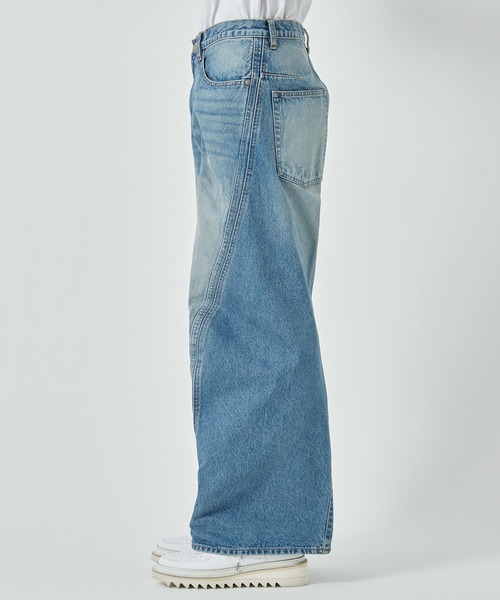 NVRFRGT(ネヴァーフォーゲット)の「【NVRFRGT】3D TWISTED WIDE LEG JEANS(デニムパンツ・メンズ・インディゴブルー・3/2/1)」の4枚目の写真