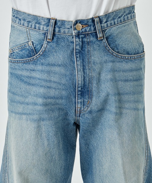 NVRFRGT(ネヴァーフォーゲット)の「【NVRFRGT】3D TWISTED WIDE LEG JEANS(デニムパンツ・メンズ・インディゴブルー・3/2/1)」の7枚目の写真