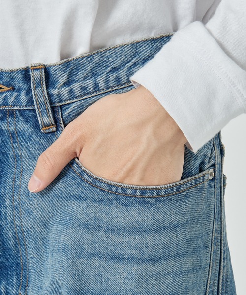 NVRFRGT(ネヴァーフォーゲット)の「【NVRFRGT】3D TWISTED WIDE LEG JEANS(デニムパンツ・メンズ・インディゴブルー・3/2/1)」の8枚目の写真