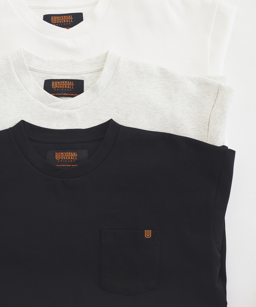 UNIVERSAL OVERALL(ユニバーサルオーバーオール)の「UNIVERSAL OVERALL 別注 ブラックラベル ポンチTシャツ(Tシャツ/カットソー・メンズ・チャコールグレー/ブラック/ホワイト・SMALL/MEDIUM/LARGE)」の19枚目の写真