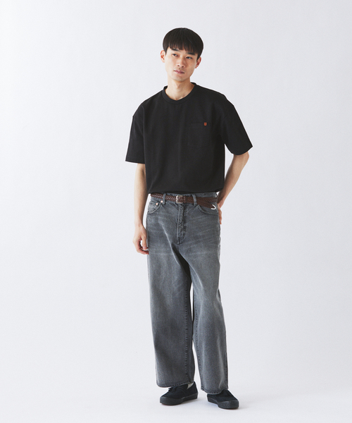 UNIVERSAL OVERALL(ユニバーサルオーバーオール)の「UNIVERSAL OVERALL 別注 ブラックラベル ポンチTシャツ(Tシャツ/カットソー・メンズ・チャコールグレー/ブラック/ホワイト・SMALL/MEDIUM/LARGE)」の20枚目の写真
