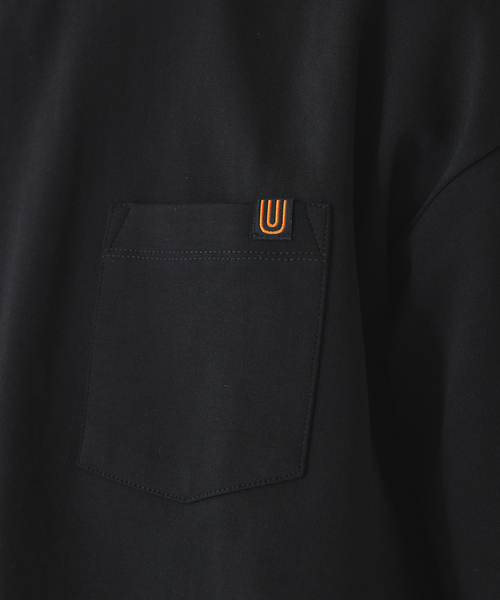 UNIVERSAL OVERALL(ユニバーサルオーバーオール)の「UNIVERSAL OVERALL 別注 ブラックラベル ポンチTシャツ(Tシャツ/カットソー・メンズ・チャコールグレー/ブラック/ホワイト・SMALL/MEDIUM/LARGE)」の7枚目の写真