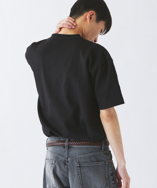UNIVERSAL OVERALL(ユニバーサルオーバーオール)の「UNIVERSAL OVERALL 別注 ブラックラベル ポンチTシャツ(Tシャツ/カットソー・メンズ・チャコールグレー/ブラック/ホワイト・SMALL/MEDIUM/LARGE)」の8枚目の写真