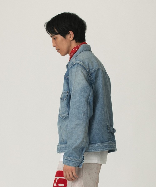 Lee(リー)の「Lee COWBOY JACKET LM1020-146(デニムジャケット・メンズ・ライトインディゴブルー・42)」の3枚目の写真