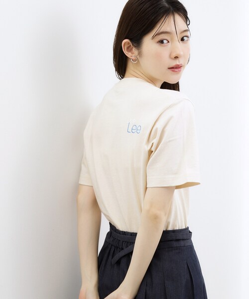 grove(グローブ)の「【Lee×grove別注カラーあり】MULTI LOGO H/S TEE(Tシャツ/カットソー・レディース・ホワイト系5/オフホワイト/サックスブルー/ネイビー・02/01)」の6枚目の写真