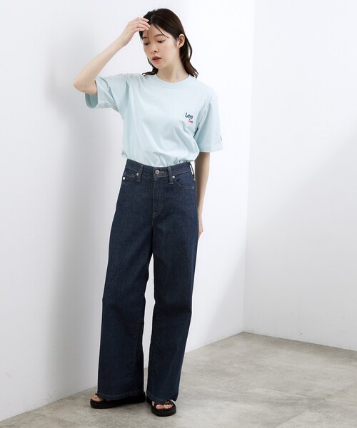 grove(グローブ)の「【Lee×grove別注カラーあり】MULTI LOGO H/S TEE(Tシャツ/カットソー・レディース・ホワイト系5/オフホワイト/サックスブルー/ネイビー・02/01)」の11枚目の写真